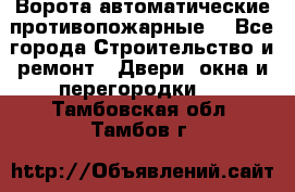 Ворота автоматические противопожарные  - Все города Строительство и ремонт » Двери, окна и перегородки   . Тамбовская обл.,Тамбов г.